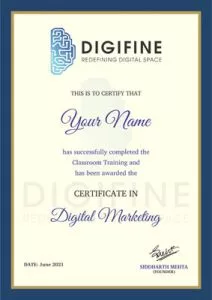 Digital Marketing Certification 1